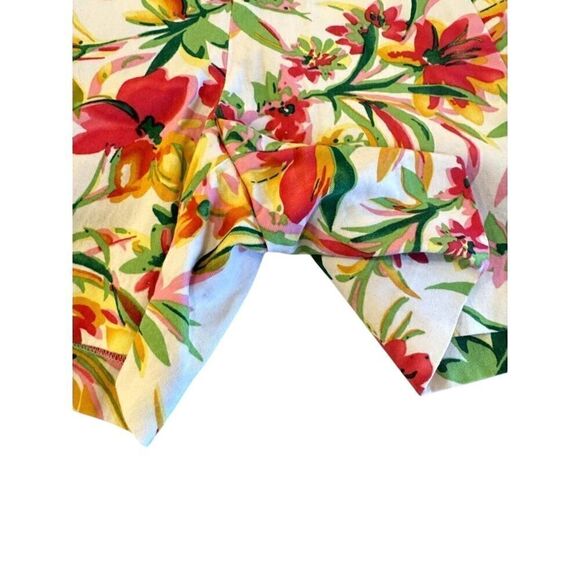 J. Crew Bright Floral Print Chino Shorts 3" Inseam Sz 4 EUC - Picture 4 of 6